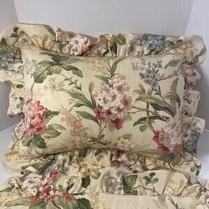 Burlington House Floral Ruffle Standard Shams